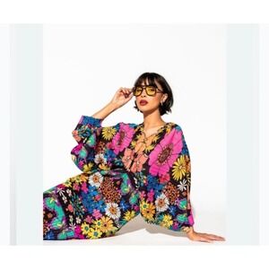 Dressed in LALA multicolor floral dress